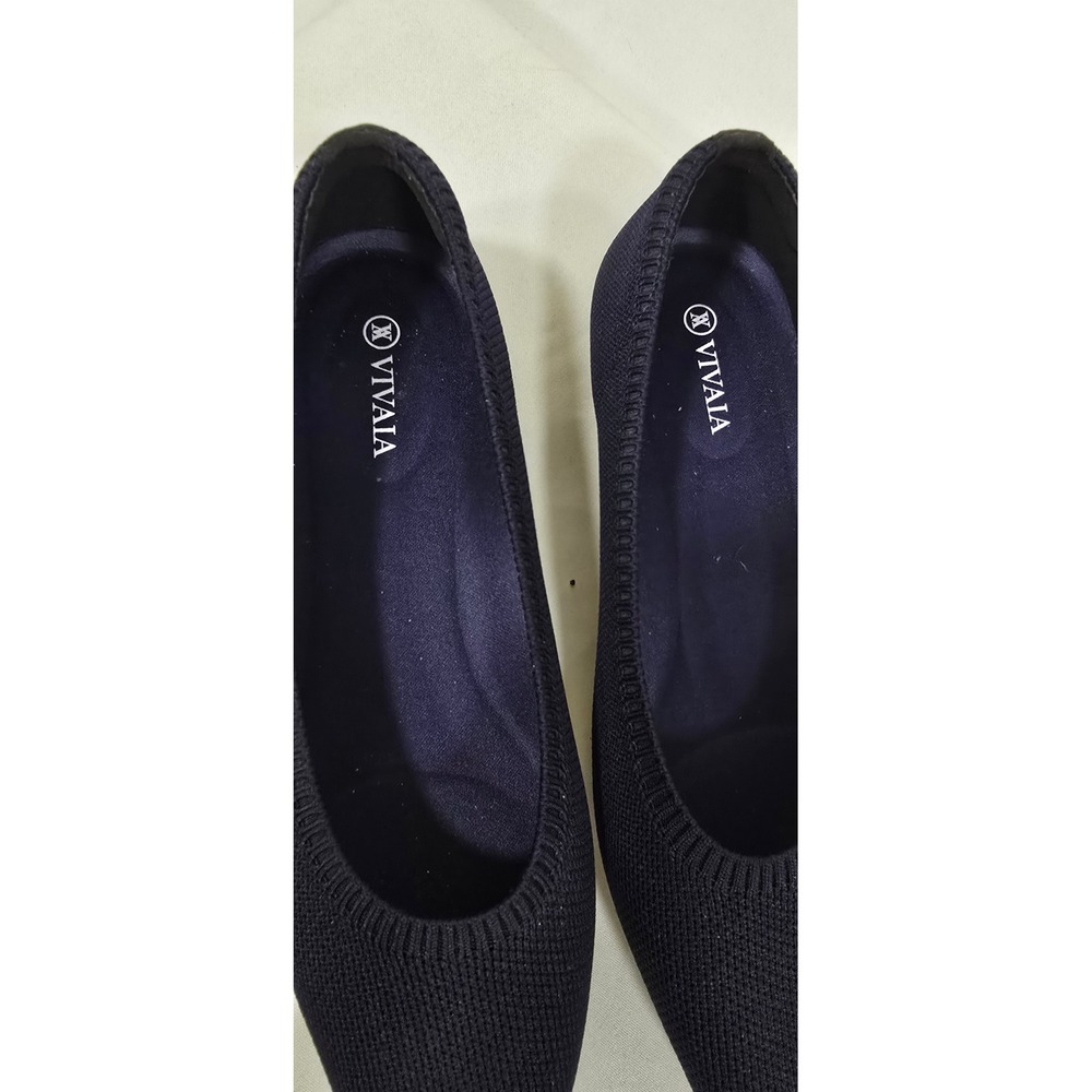 Vivaia aria women 9 ballet flats pointed toe blue travel comfort slipon festival - Picture 4 of 9